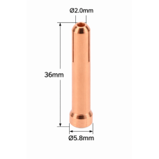 QQ150 TIG COLLET 2.0MM (COPPER)